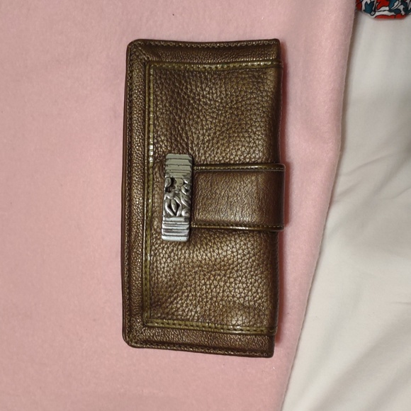 Elegant Brown Leather Clutch - Picture 1 of 10